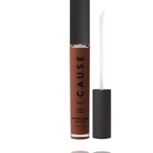 Because Cosmetics Metallic Liquid Lip Color - Back to Brown